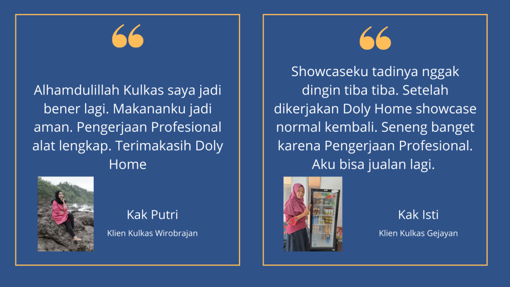 Testimoni Service Kulkas Jogja